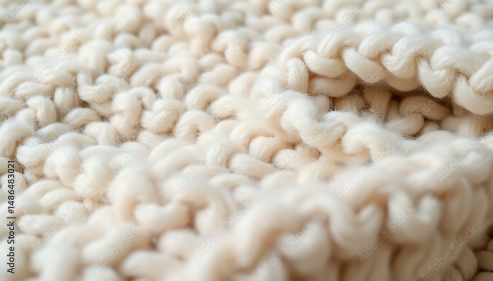 close up of a white knitted blanket close up of a white knitted blanket