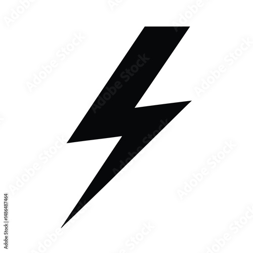 Free Download Bold black lightning bolt icon symbol flash - GFXLoad
