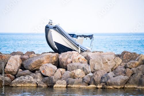 boat accident dike stranded motorboat dangerous transportation