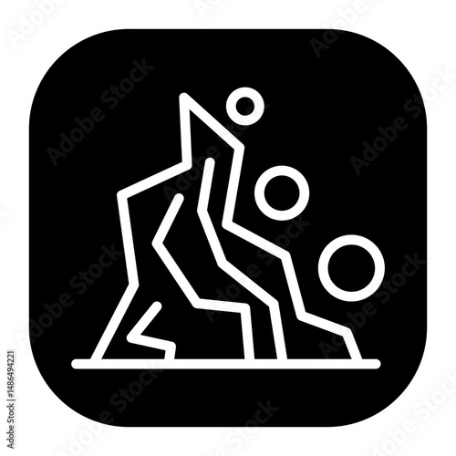 Landslide Vector Icons