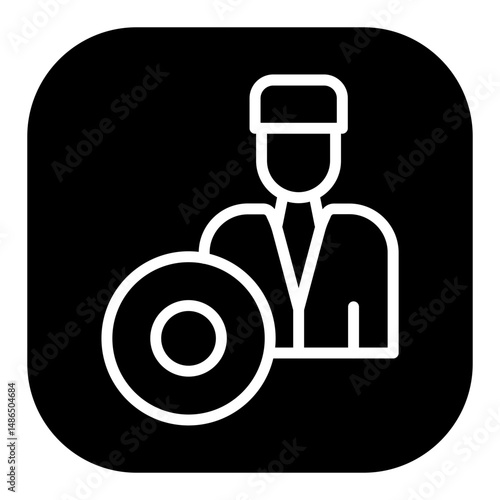 Bodhran Player Vector Icons