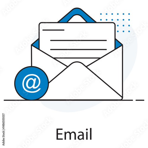 Email icon, Smart Mail Fast, Secure & Organized Communication, Inbox Power Streamline Your Messaging Experience, vector