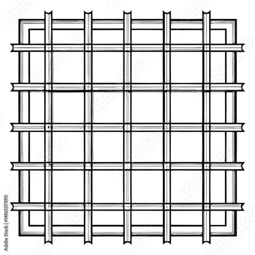 Reinforcement Mesh: Construction Detail Drawing Coloring Page