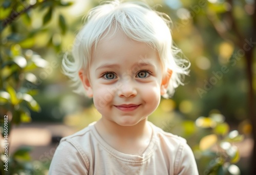 Wallpaper Mural Portrait of a young female child with a rare condition Torontodigital.ca