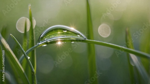 grass with dew drops