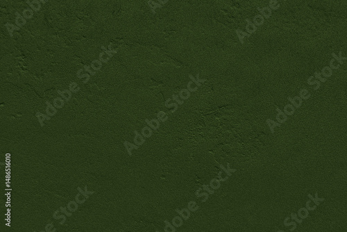 Dark green wall background. Green concrete texture grainy pattern