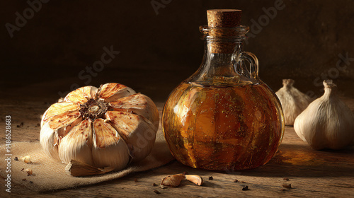 roasted garlic and olive oil