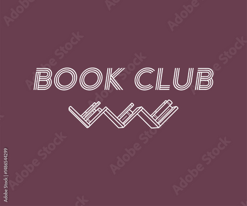 Book club, Trendy and fun book lover t shirt design featuring reading quotes and stylish graphics for bibliophiles and bookworms