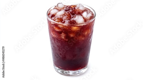 Wallpaper Mural Refreshing Iced Berry Drink in a Glass with Ice Cubes Torontodigital.ca