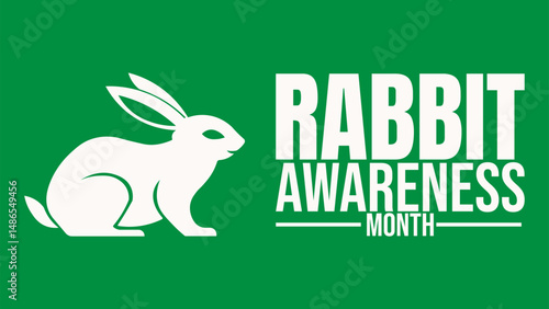 Rabbit awareness month, Bunny Love, Care, Compassion design templet