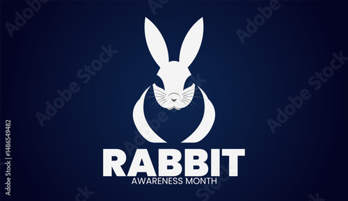 Rabbit awareness month, Bunny Love, Care, Compassion design templet