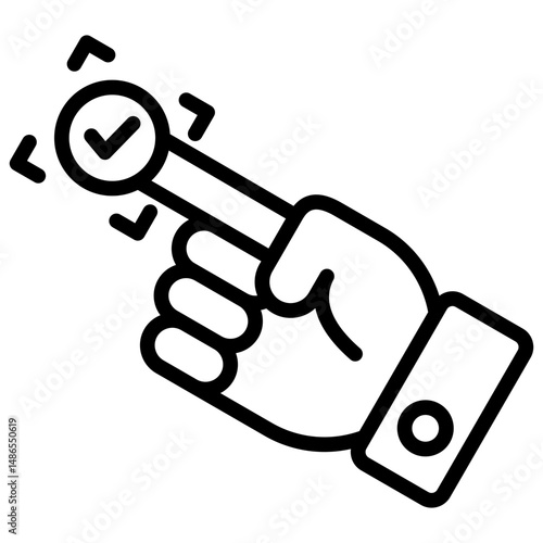 One Click Approval Icon