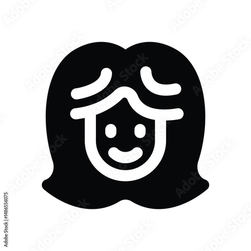 customer glyph icon. Strong and solid vector icon for websites, mobile interfaces, presentations, and visual branding. High quality and easy to edit.