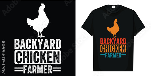 Backyard Chicken Farmer Distressed Gift for Chicken Moms Dad T-Shirt