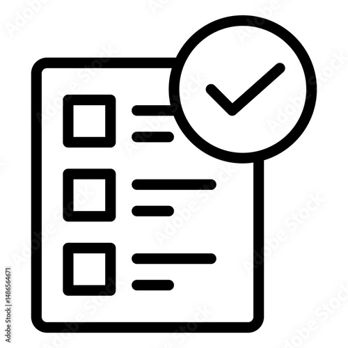 priority list line icon 
