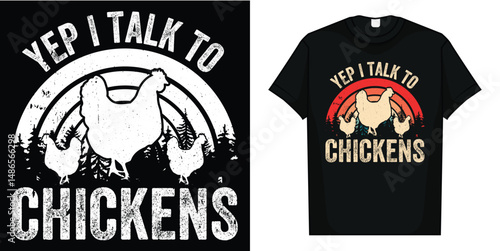 Yep I Talk To Chickens Shirt | Cute Chicken Buffs Tee Gift T-Shirt
