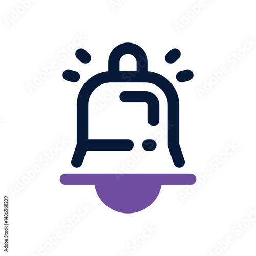 notification duotone icon. Sleek and modern vector icon for websites, mobile apps, marketing materials, and corporate design. Fully scalable and ready to use.