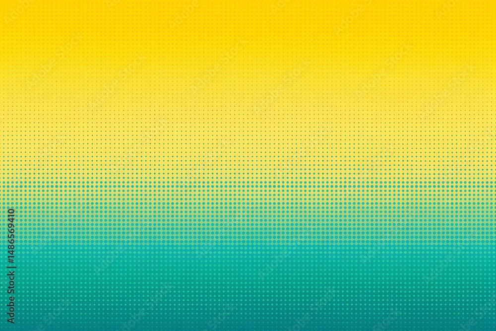 Fototapeta premium Cyan to Lemon Yellow Gradient with Retro Feel