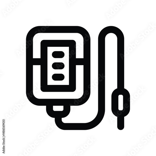 transfusion line icon. Clean and minimalist vector icon for websites, mobile apps, presentations, and logos. Fully scalable and customizable for any project.