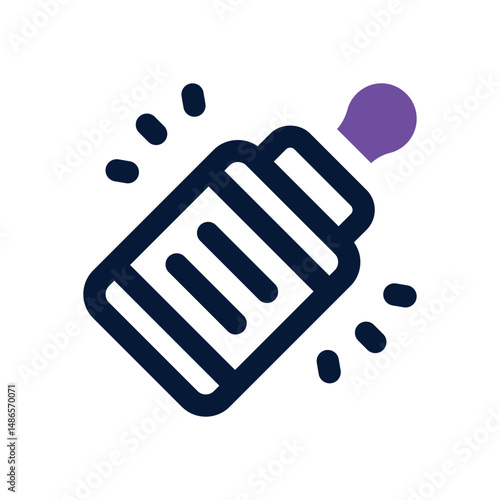 baby bottle duotone icon. Sleek and modern vector icon for websites, mobile apps, marketing materials, and corporate design. Fully scalable and ready to use.
