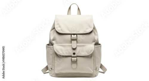 Photography Isolated Neutral Canvas Backpack School Bag