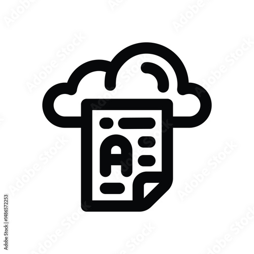 storage line icon. Clean and minimalist vector icon for websites, mobile apps, presentations, and logos. Fully scalable and customizable for any project.