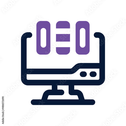 online library duotone icon. Sleek and modern vector icon for websites, mobile apps, marketing materials, and corporate design. Fully scalable and ready to use.