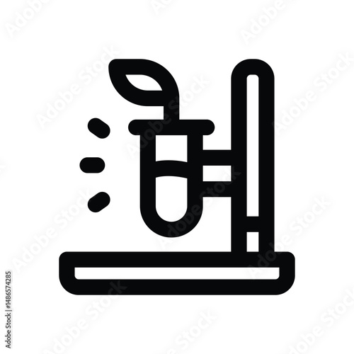 biology line icon. Clean and minimalist vector icon for websites, mobile apps, presentations, and logos. Fully scalable and customizable for any project.