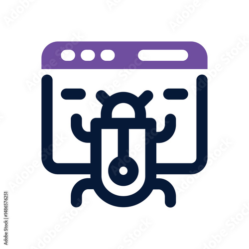 web crawler duotone icon. Sleek and modern vector icon for websites, mobile apps, marketing materials, and corporate design. Fully scalable and ready to use.
