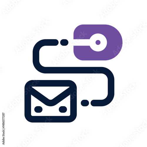 email duotone icon. Sleek and modern vector icon for websites, mobile apps, marketing materials, and corporate design. Fully scalable and ready to use.