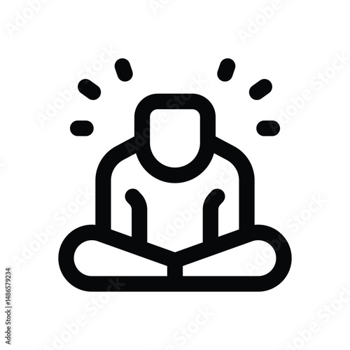 mediation line icon. Clean and minimalist vector icon for websites, mobile apps, presentations, and logos. Fully scalable and customizable for any project.