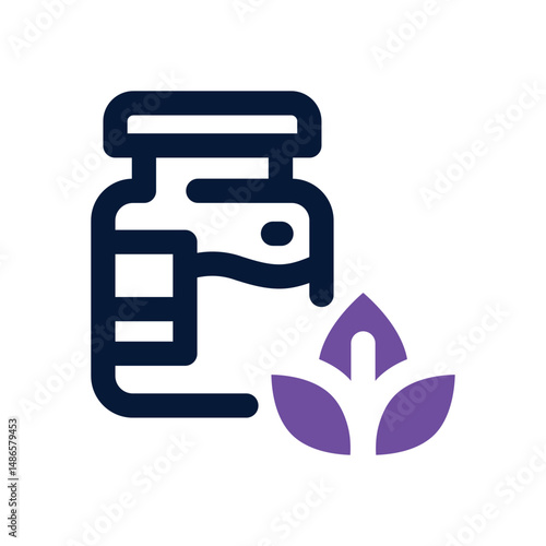 homeopathy duotone icon. Sleek and modern vector icon for websites, mobile apps, marketing materials, and corporate design. Fully scalable and ready to use.