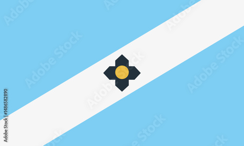 Flag of Madison Wisconsin. Vector
