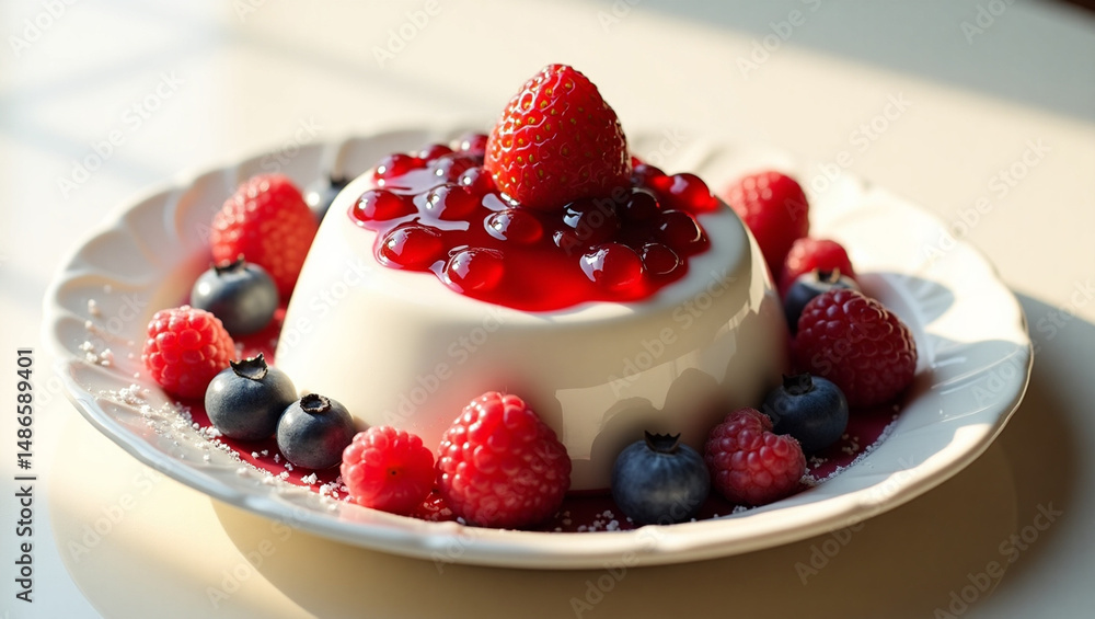 ice cream with berries ice cream with berries