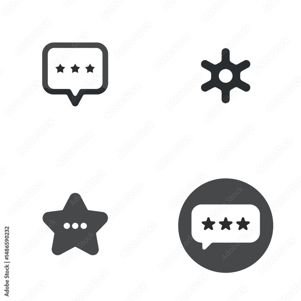 Feedback icons, vector icons, simple shapes, icon sheet Feedback icons, vector icons, simple shapes, icon sheet