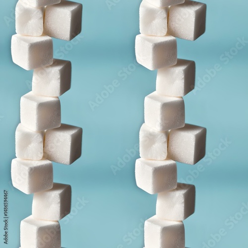 Wallpaper Mural sugar cubes stacked with soft shadows Torontodigital.ca