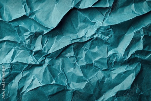Wallpaper Mural Textured teal crumpled paper Torontodigital.ca
