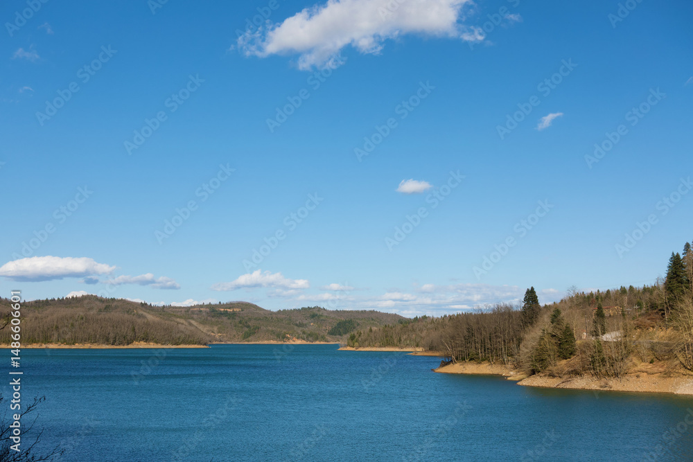 Obraz premium Wonderful scenery around the artificial Plastira lake, Karditsa, Greece