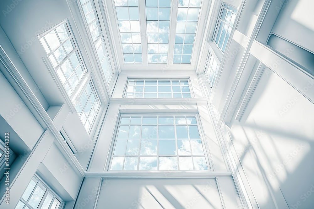 Sunlight-filled, airy interior Sunlight-filled, airy interior