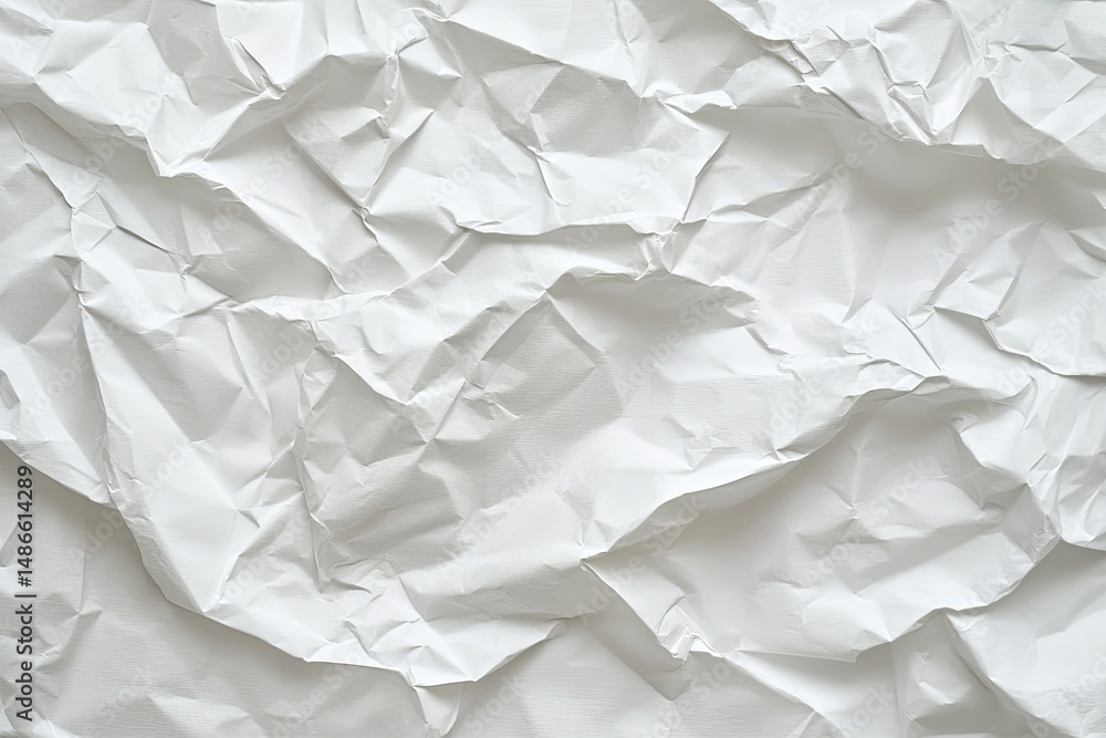 Obraz premium Crumpled white paper texture (6)