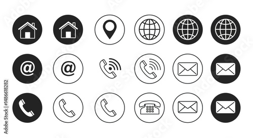 set vector icon buttons ui/ux for web and mobile ios or android