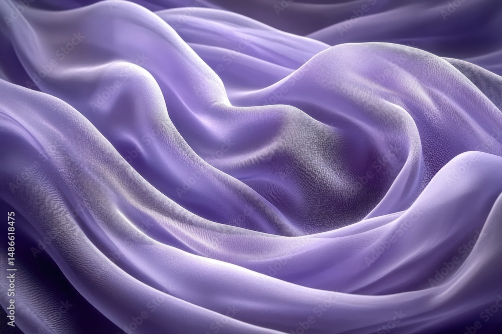 Fototapeta premium Flowing, luxurious purple fabric