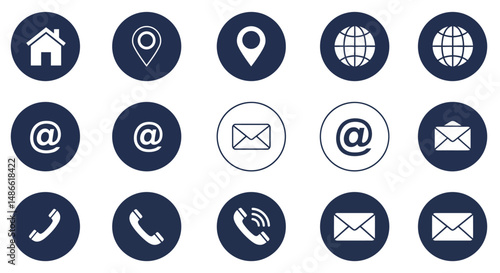 set vector icon buttons ui/ux for web and mobile ios or android