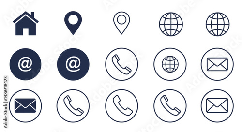 set vector icon buttons ui/ux for web and mobile ios or android