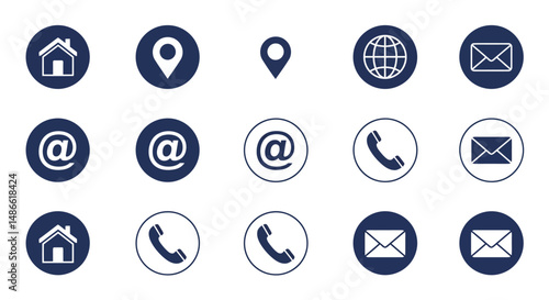 set vector icon buttons ui/ux for web and mobile ios or android