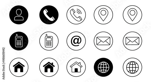 set vector icon buttons ui/ux for web and mobile ios or android