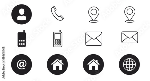 set vector icon buttons ui/ux for web and mobile ios or android