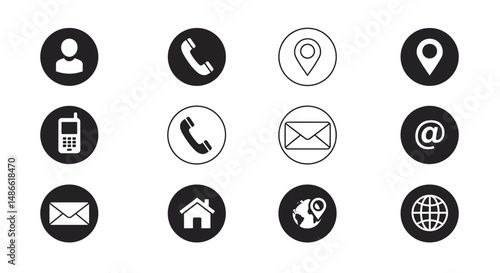 set vector icon buttons ui/ux for web and mobile ios or android