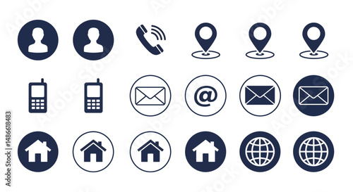 set vector icon buttons ui/ux for web and mobile ios or android