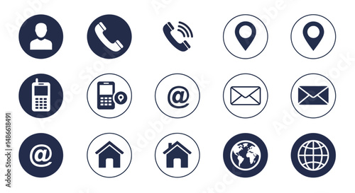 set vector icon buttons ui/ux for web and mobile ios or android